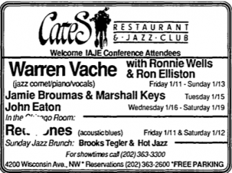Warren Vache at Cates