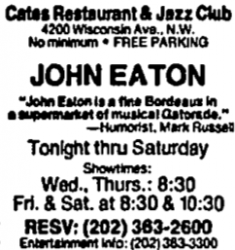 John Eaton at Cates