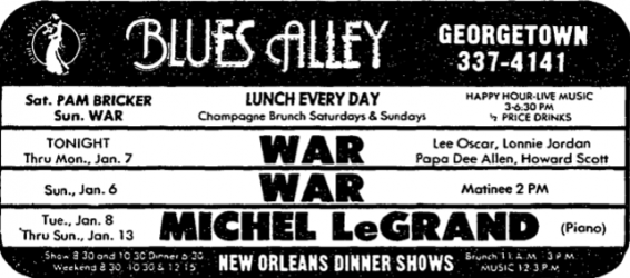 War at Blues Alley