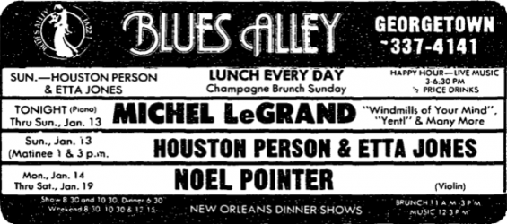 Michel Legrand at Blues Alley