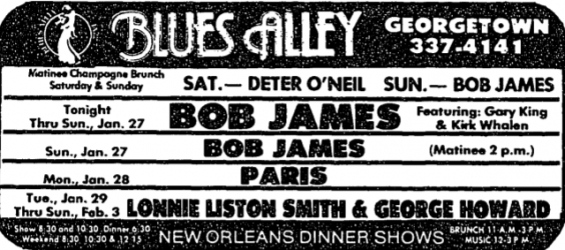 Bob James at Blues Alley