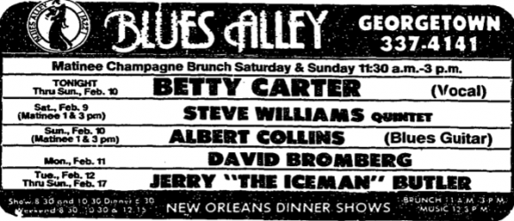 Betty Carter at Blues Alley