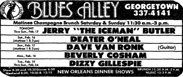 Jerry Butler at Blues Alley