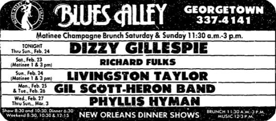 Dizzy Gillespie at Blues Alley