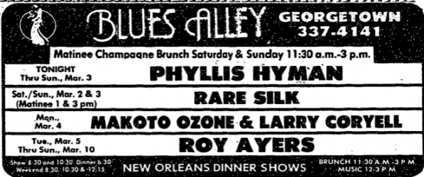 Phyllis Hyman at Blues Alley