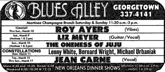 Roy Ayers at Blues Alley