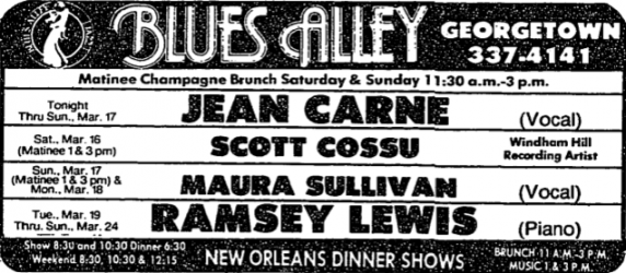 Jean Carn at Blues Alley