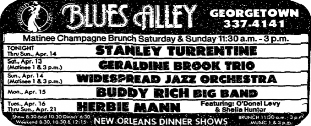 Stanley Turrentine at Blues Alley