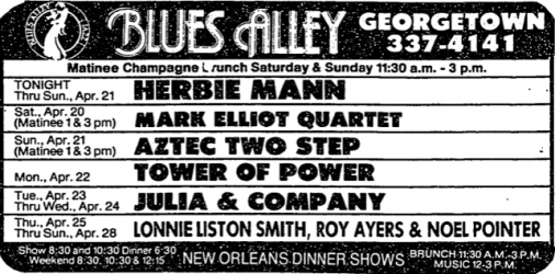 Herbie Mann at Blues Alley