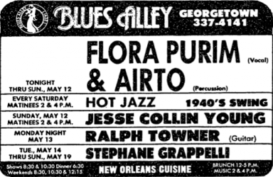Flora Purim and Airto Moreira at Blues Alley