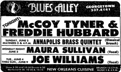 McCoy Tyner and Freddie Hubbard at Blues Alley