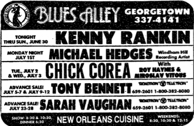 Kenny Rankin at Blues Alley