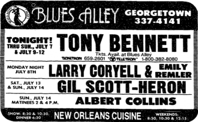 Tony Bennett at Blues Alley