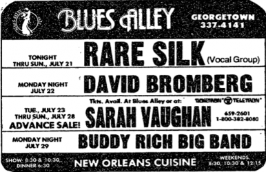 Rare Silk at Blues Alley