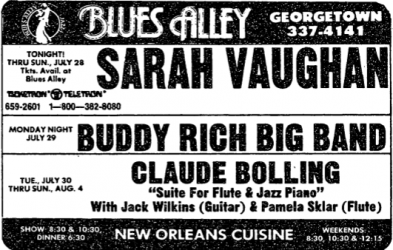 Sarah Vaughan at Blues Alley