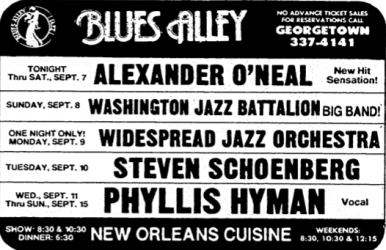 Alexander O'Neal at Blues Alley