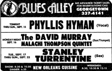 Phyllis Hyman at Blues Alley