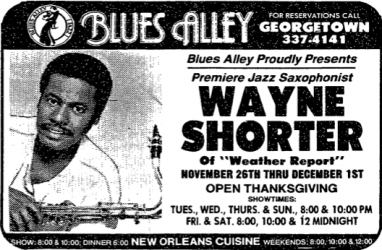 Wayne Shorter at Blues Alley