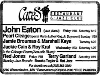 John Eeaton at Cates (DC)