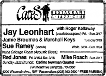 Jay Leonhart at Cates (DC)