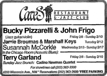 Bucky Pizzarelli & John Frigo at Cates (DC)