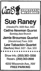 Sue Raney at Cates (DC)