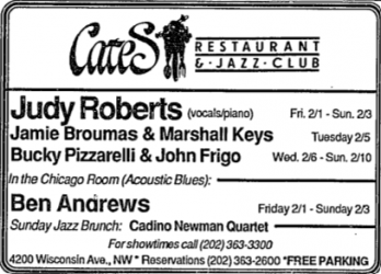 Judy Roberts at Cates (DC)