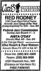 Red Rodney at Cates (DC)